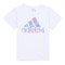 Adidas/阿迪达斯童装 夏季白色AG Cheer T2少女短袖休闲T恤W61069
