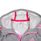 Adidas/阿迪达斯童装专柜同款 秋季LG AG FZ HOODIE灰色女童混搭连帽针织茄克W5275