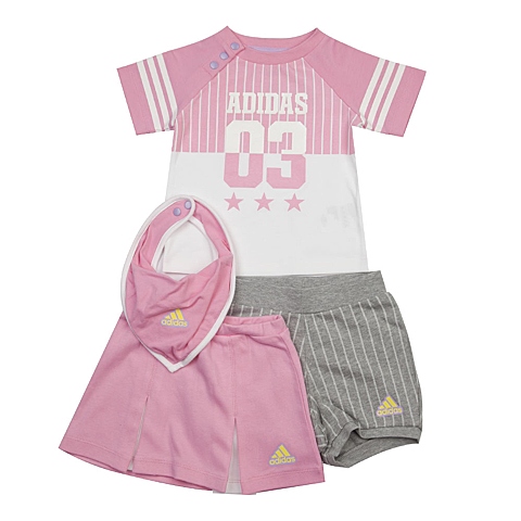 adidas阿迪达斯专柜同款女婴童短袖套服AZ3530