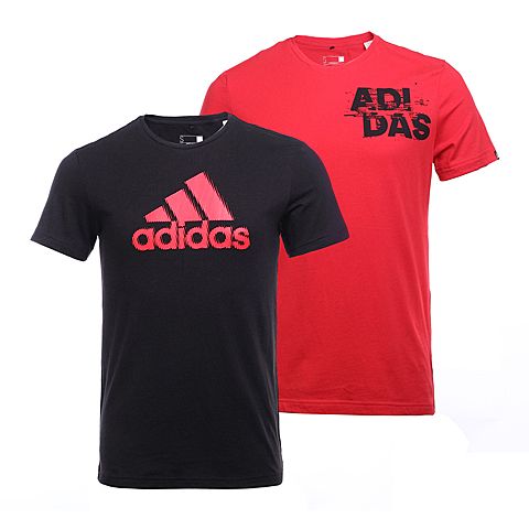 adidas阿迪达斯新款男子亚洲图案系列T恤(2件装)AY7235