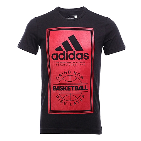 adidas阿迪达斯新款男子团队基础系列T恤BK0362