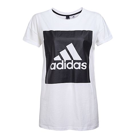 adidas阿迪达斯新款女子基础系列短袖T恤S97229