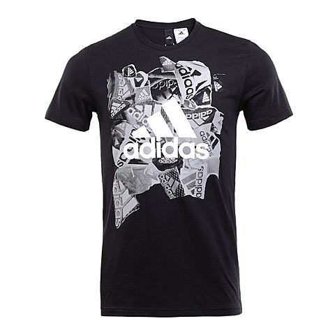adidas阿迪达斯新款男子亚洲图案系列短袖T恤BK2776
