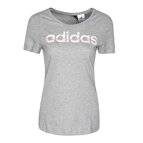 adidas阿迪达斯新款女子运动休闲系列圆领短T恤BP8379