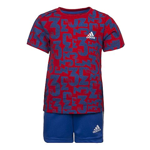 adidas阿迪达斯男婴童I SUM SET COUNT短袖套服BK3004