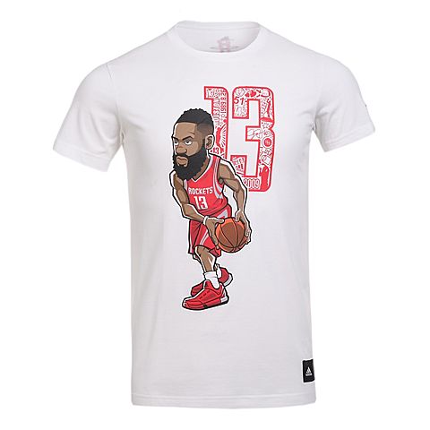 adidas阿迪达斯新款男子篮球图案系列圆领T恤CE9754