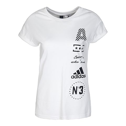 adidas阿迪达斯新款女子ATHLETICS ITEMS系列短袖T恤CD1128
