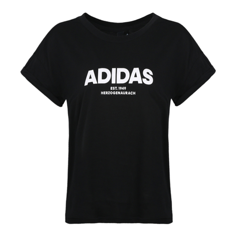 adidas阿迪达斯女子Ess ALLCAP T圆领短T恤DQ1416