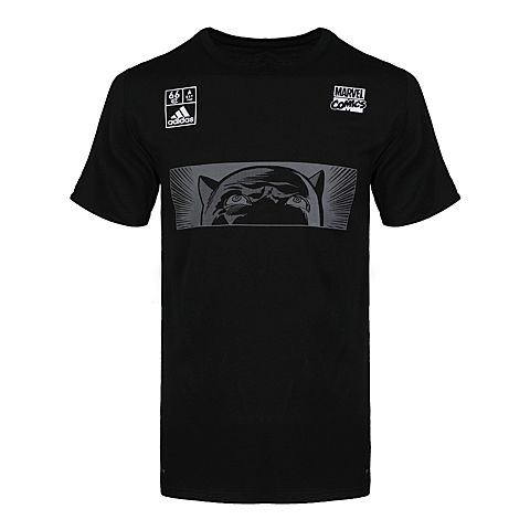 adidas阿迪达斯男子BLACK PANTHER圆领短T恤DM7762