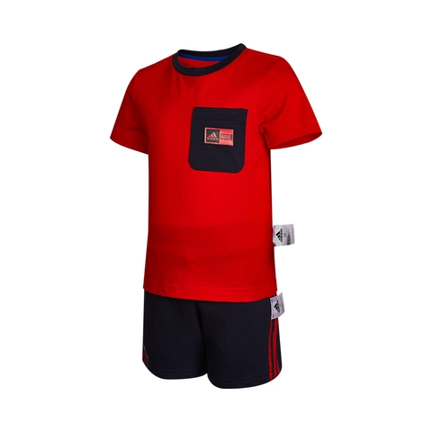 Adidas Kids阿迪达斯小童2021男小童漫威联名短袖套服GM6919