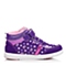 BARBIE/芭比童鞋冬季反毛皮/PU/纺织物紫色女中童运动鞋板鞋DA1099