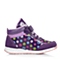 BARBIE/芭比童鞋冬季反毛皮/PU/纺织物紫色女小童运动鞋板鞋灯鞋DA1242