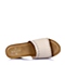 BASTO/百思图夏季专柜同款米色羊皮时尚简约系女皮鞋TWV13BT5