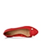 BASTO/百思图秋季专柜同款红色山羊皮浅口女单鞋TCY36CQ5