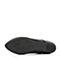BASTO/百思图秋季专柜同款黑色绵羊皮内增高休闲系带女单鞋TTK45CM5