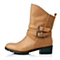 BASTO/百思图冬季专柜同款棕色牛皮女靴TP761DZ5