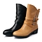 BASTO/百思图冬季专柜同款棕色牛皮女靴TP761DZ5