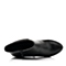 BASTO/百思图冬季专柜同款黑色小牛皮女靴TTR59DD5