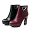 BASTO/百思图冬季专柜同款红色小牛皮女靴TTR59DD5