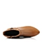 BASTO/百思图冬季专柜同款棕色牛皮女靴TSD46DD5