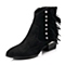 BASTO/百思图冬季专柜同款黑色羊绒皮女靴TR140DD5