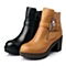 BASTO/百思图冬季专柜同款棕色牛皮女靴TQ742DD5