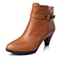 BASTO/百思图冬季专柜同款棕色牛皮女靴TNV45DD5