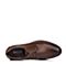 BASTO/百思图秋季专柜同款棕色牛皮商务系带男单鞋AKH05CM5