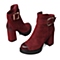 BASTO/百思图冬季专柜同款暗红色牛皮女靴15X48DD5 专柜1