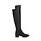BASTO/百思图冬季专柜同款黑色小牛皮女靴TP780DC5