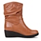 BASTO/百思图年冬季专柜同款棕色牛皮女靴TN461DZ5 专柜2