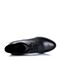 BASTO/百思图冬季专柜同款黑色牛皮女靴14D22DD5