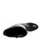 BASTO/百思图冬季专柜同款黑色小牛皮女靴（绒里）TIF73DG5