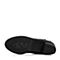 BASTO/百思图冬季专柜同款黑色小牛皮女靴（绒里）TIF73DG5