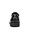 BASTO/百思图秋季专柜同款黑色牛皮商务系带男单鞋AKH05CM5