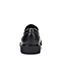 BASTO/百思图冬季专柜同款黑色牛皮圆头方跟男皮鞋ASX02DM5