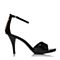BASTO/百思图夏季专柜同款黑色漆皮牛皮细跟一字带女皮凉鞋TWJ16BL5