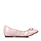 BASTO/百思图春季专柜同款粉色牛皮简约时尚复古波点女单鞋TW121AQ6