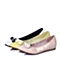 BASTO/百思图春季专柜同款粉色牛皮简约时尚复古波点女单鞋TW121AQ6