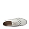 BASTO/百思图春季专柜同款白/银漆皮坡跟女休闲鞋TU621AM6