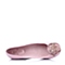 BASTO/百思图春粉色羊皮甜美舒适平跟女单鞋A6075AQ6