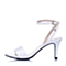 BASTO/百思图夏季专柜同款白色珠光山羊皮革女凉鞋TZ201BL6