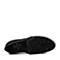 BASTO/百思图春季专柜同款黑色牛皮/网布舒适松糕女休闲鞋16A51AM6