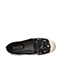 BASTO/百思图春季专柜同款黑色网布亮片时尚休闲舒适女单鞋TS621AQ6