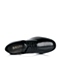 BASTO/百思图秋季专柜同款黑色光面牛皮女单鞋TM224CM6