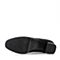 BASTO/百思图专柜同款黑色牛皮中粗跟系带女皮鞋单鞋16C23CM6
