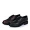 BASTO/百思图秋季专柜同款黑色小牛皮女单鞋XQ20DCM6