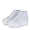 BASTO/百思图秋季专柜同款白色软面牛皮女单鞋YBU01CM6