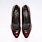 BASTO/百思图秋季专柜同款大红色牛皮女单鞋TW521CQ6
