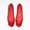 BASTO/百思图秋季专柜同款红色牛皮女单鞋TX632CQ6